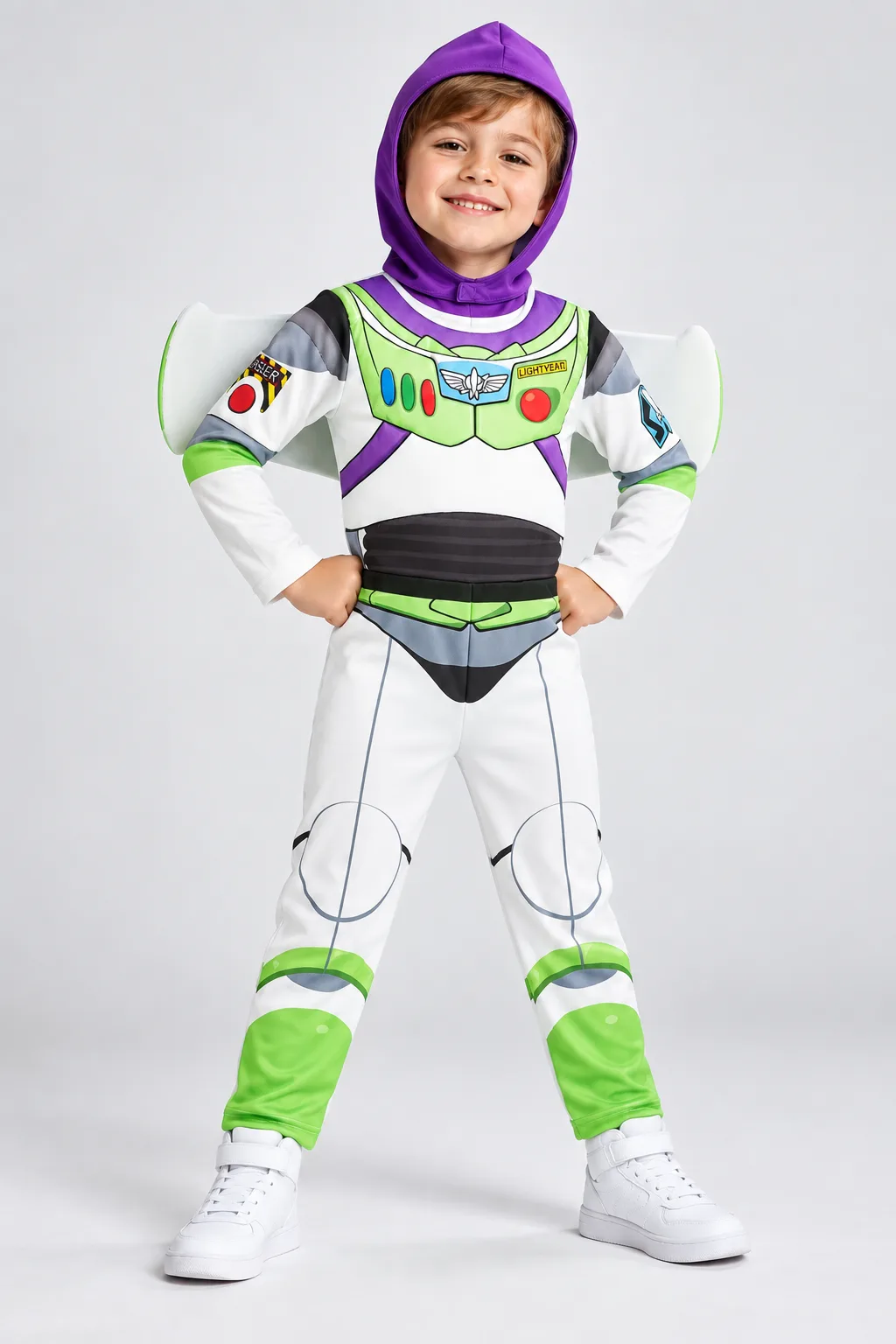 Disfraz Buzz Lightyear con detalles 3D Sin marca confirmada en Lonchera y colegio | La Mirilla Kids