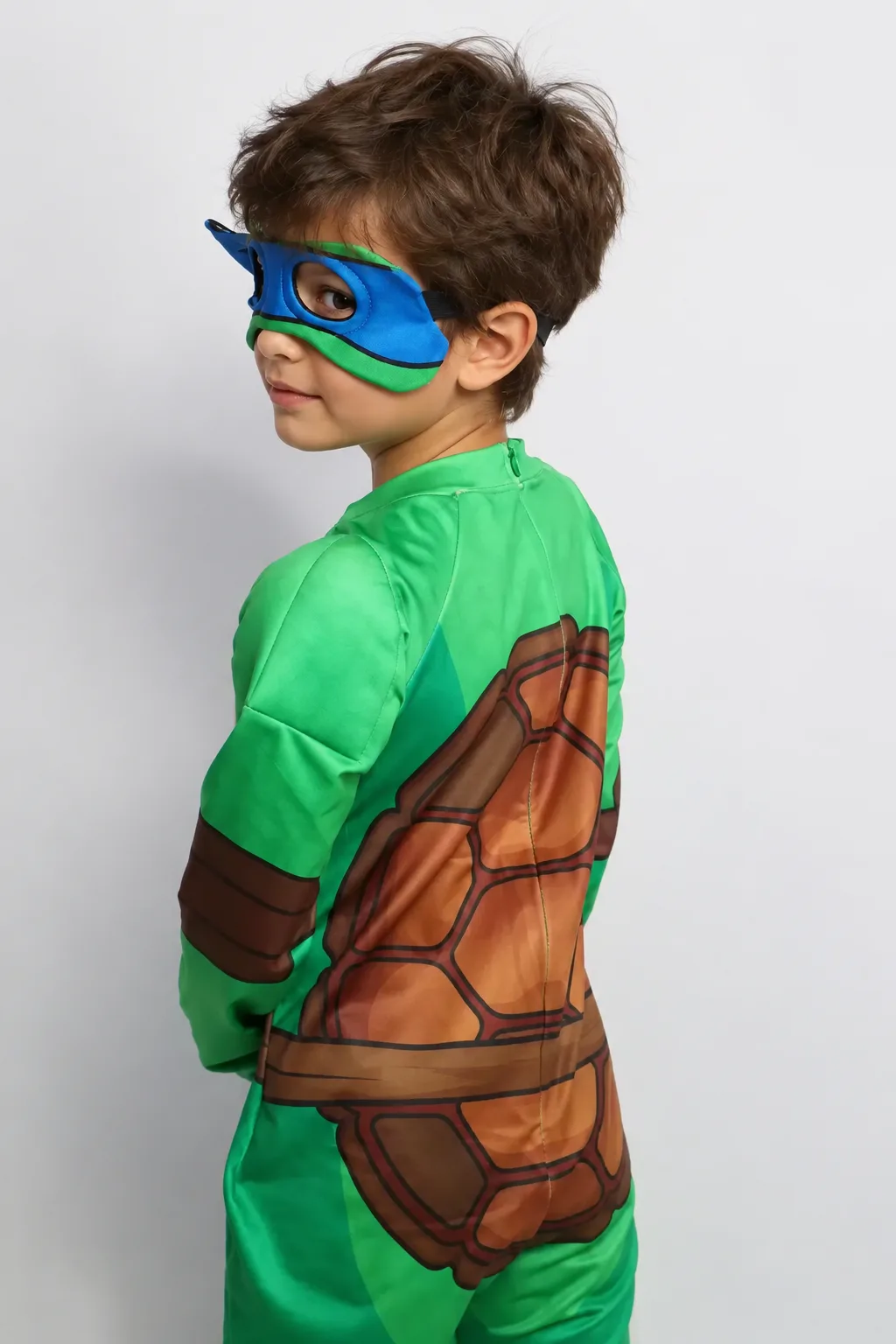 Disfraz Tortuga Ninja Leonardo para Niños – Color Azul en Lonchera y colegio - foto 2 | La Mirilla Kids