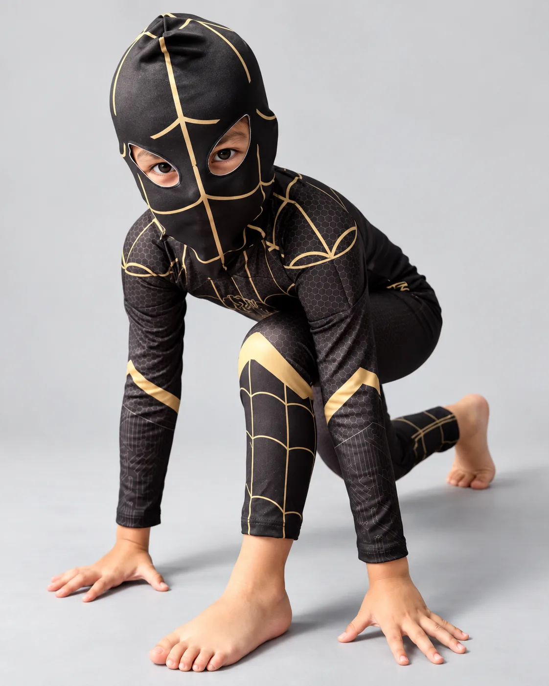 Disfraz Spiderman Gold para Niños