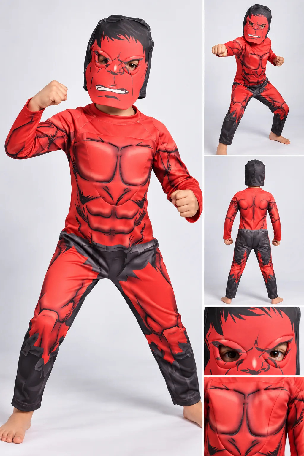 Disfraz Hulk Rojo para Niños