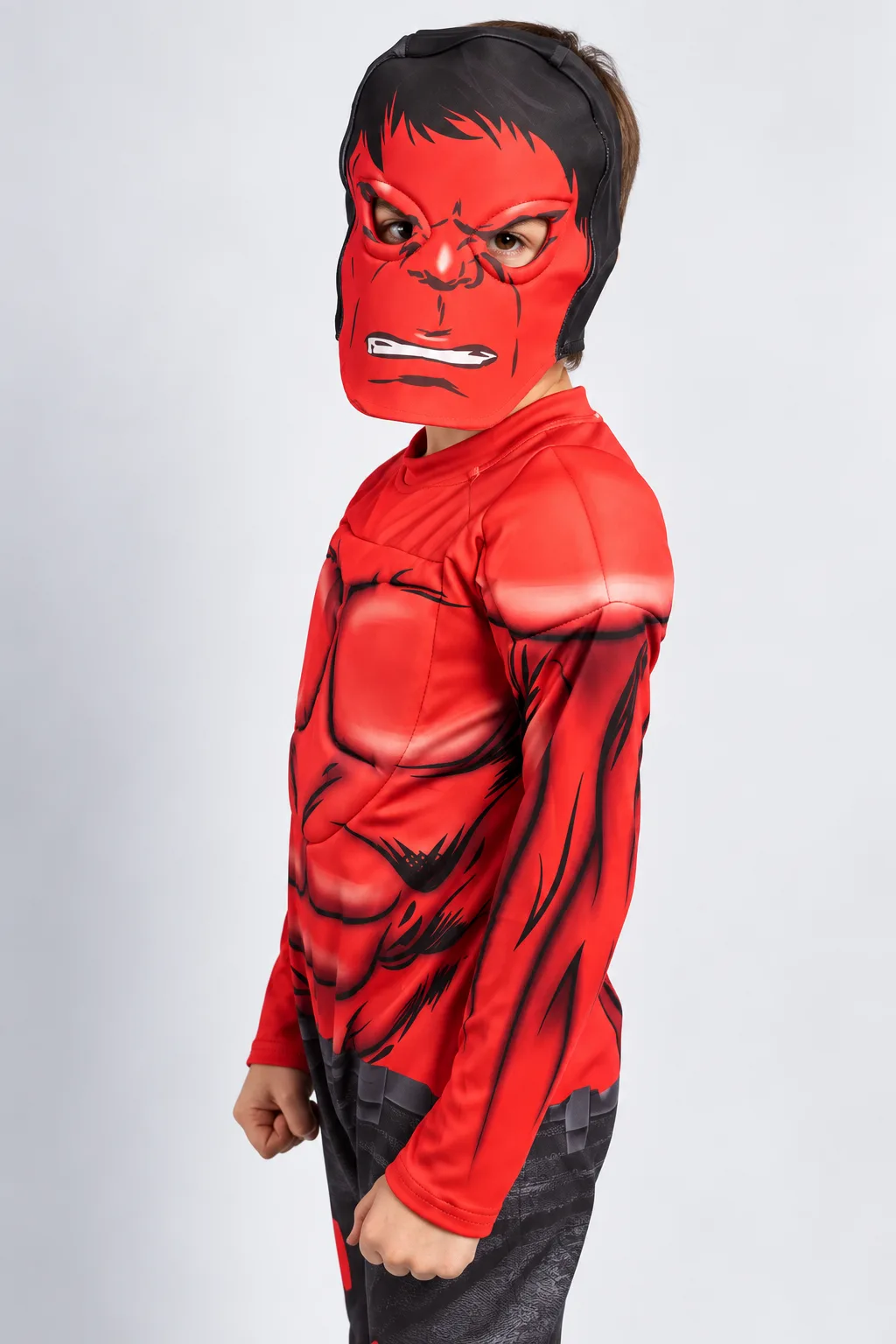 Disfraz Hulk Rojo para Niños en Halloween - foto 2 | La Mirilla Kids