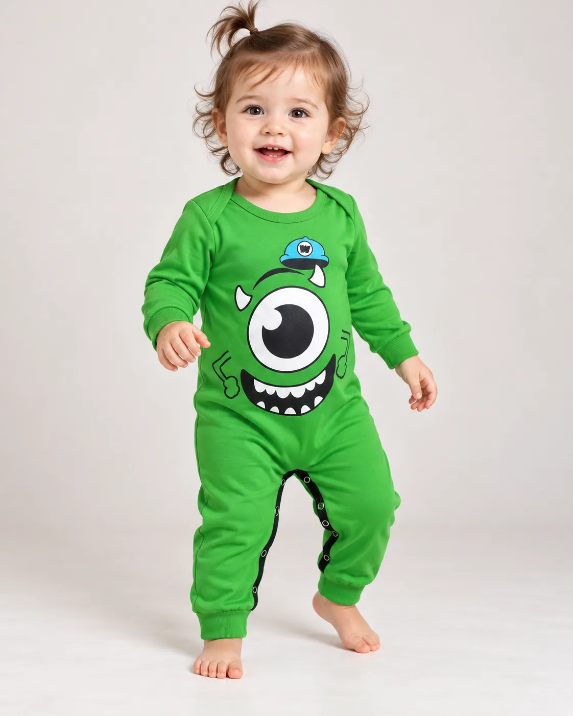 Enterizo disfraz de bebé Mike Wazowski, detalle 2 · Vista 2