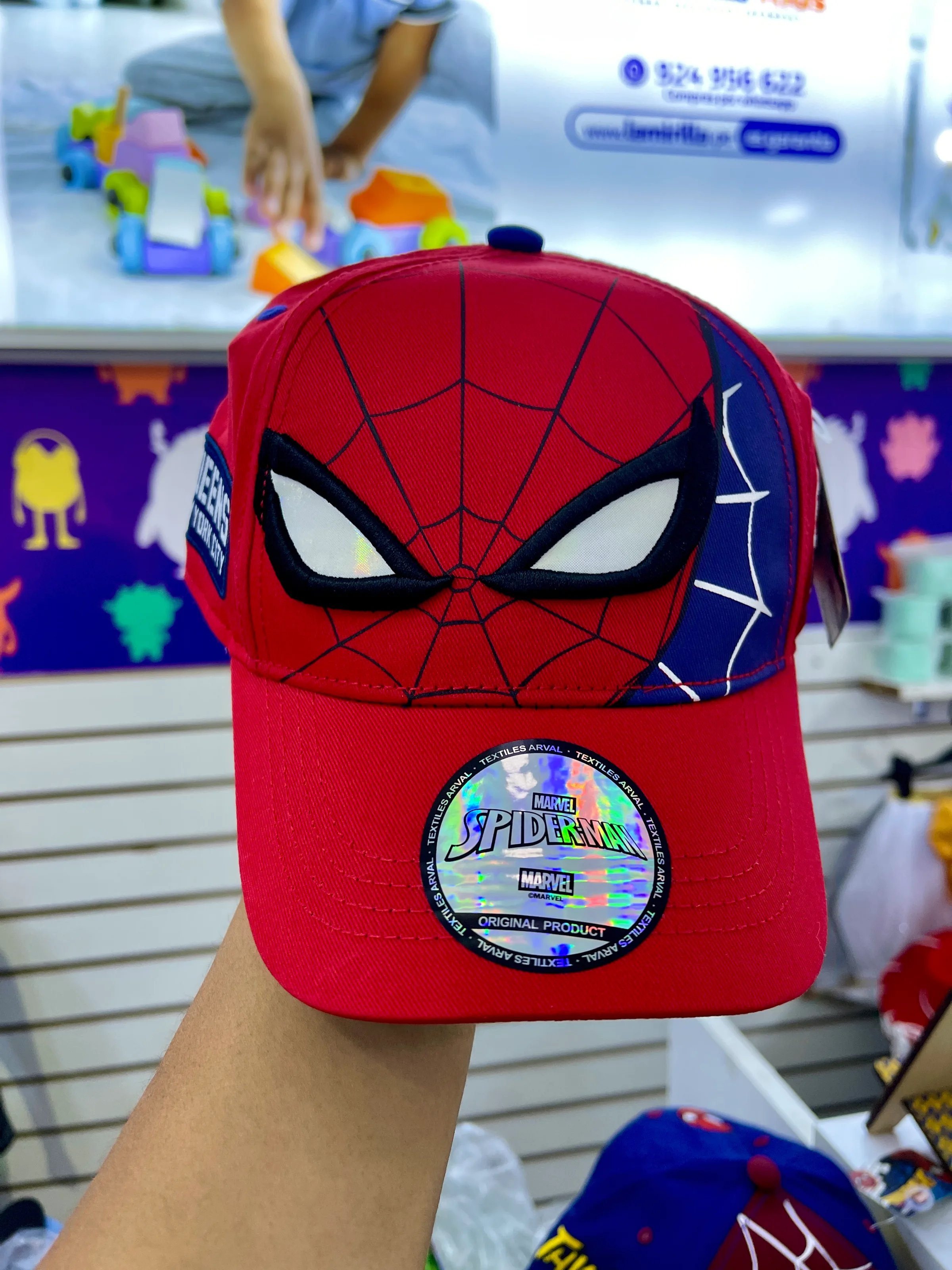 Gorra infantil Spider-Man con visor