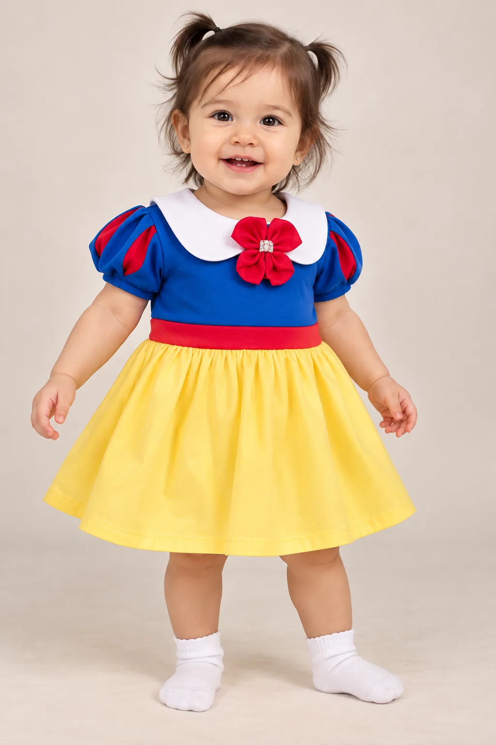 Vestido disfraz de Blanca Nieves para bebés