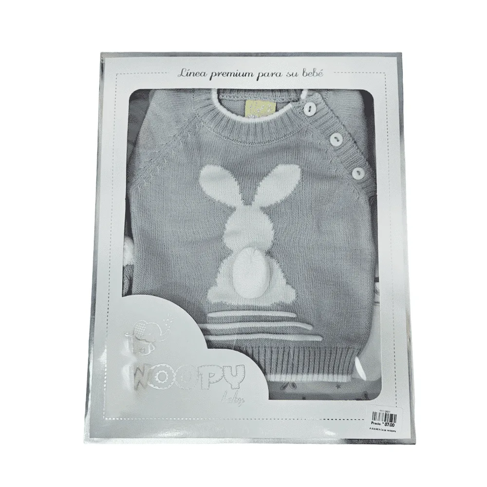 Ajuar Woopy Gris Blanco