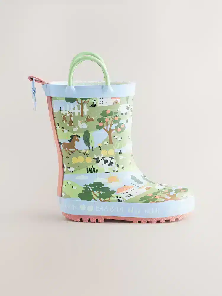 Botas de Agua con Asa de La Granja – Calzado Infantil Premium en Importados Europa & UK | La Mirilla Kids