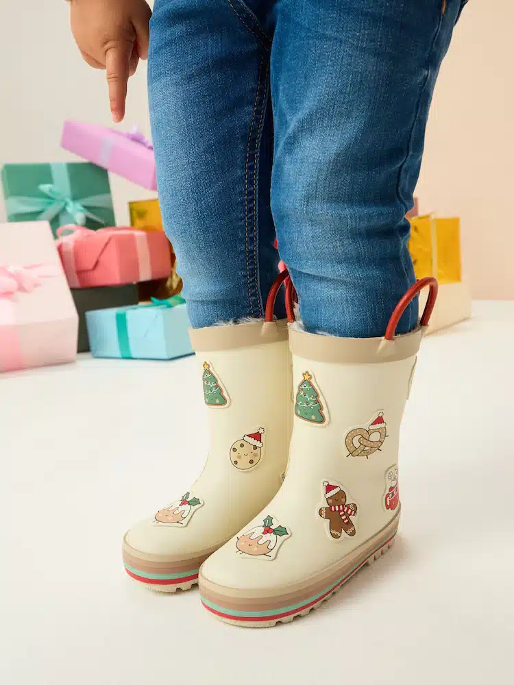 Botas de Agua con Asa Navideña – Calzado Infantil Original y de Edición Limitada