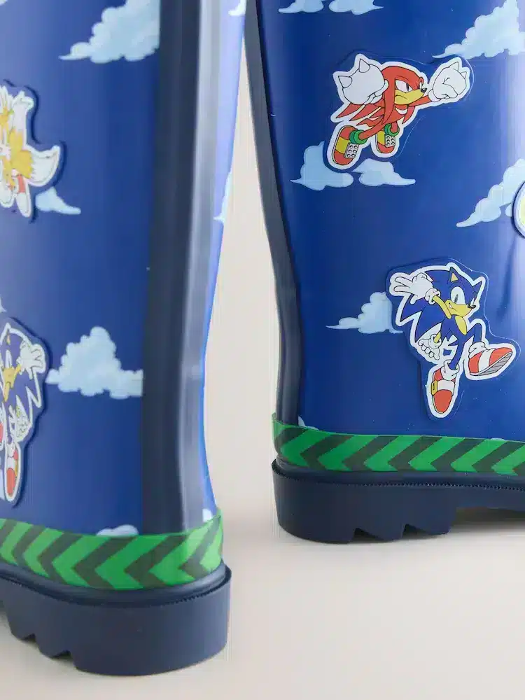 Botas de Agua de Goma Sonic Color Azul – Edición Limitada para Niños en Importados Europa & UK - foto 2 | La Mirilla…