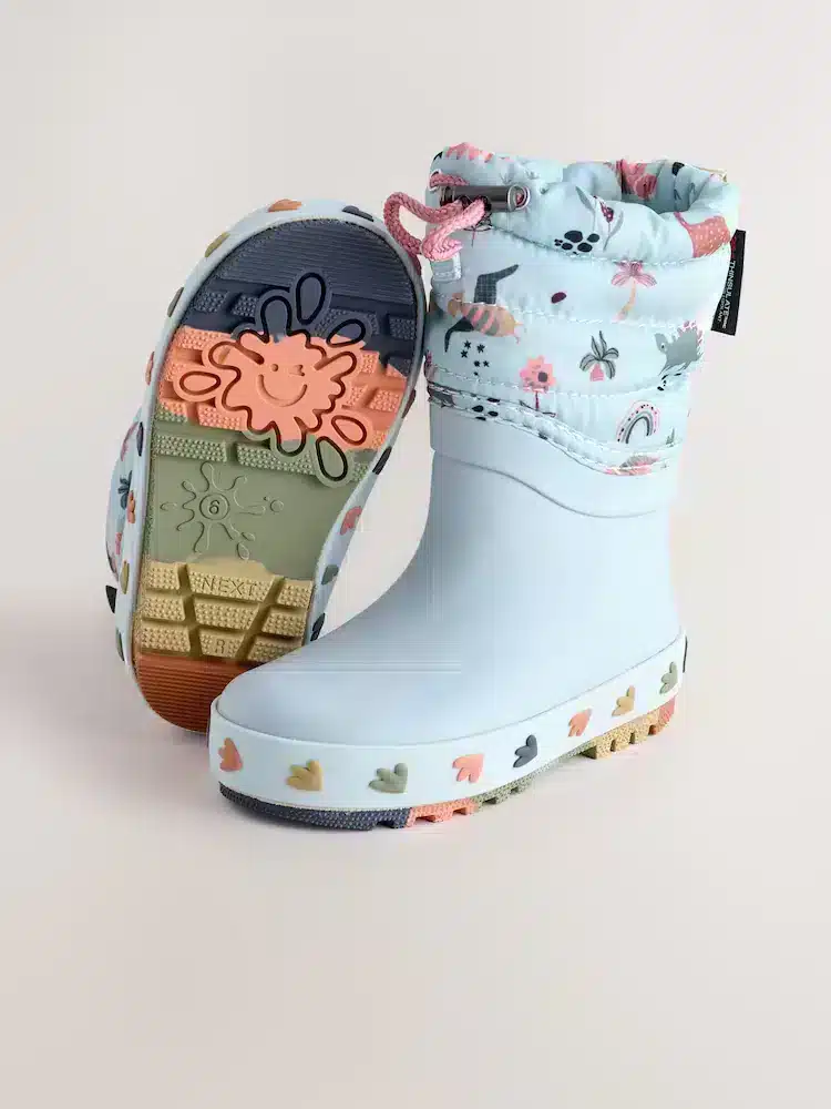 Botas de Agua Dinosaurio Azul con Forro Superior – Calzado Infantil Premium en Importados Europa & UK - foto 3 | La…