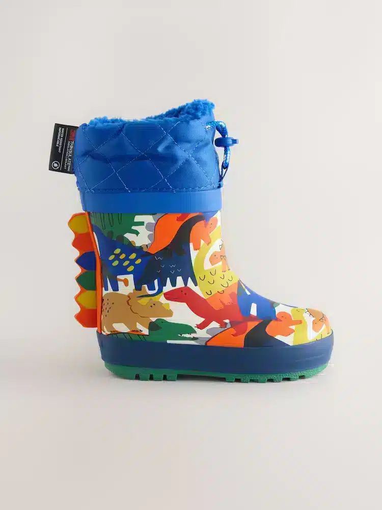Botas de Agua Dinosaurios Azules con Thinsulate Térmico™