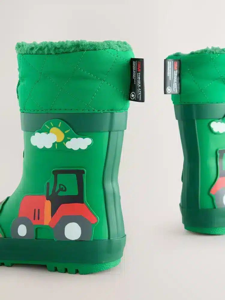 Botas de Agua Verde Animales de Granja con Thinsulate Térmico™ para Niños en Importados Europa & UK - foto 4 | La…