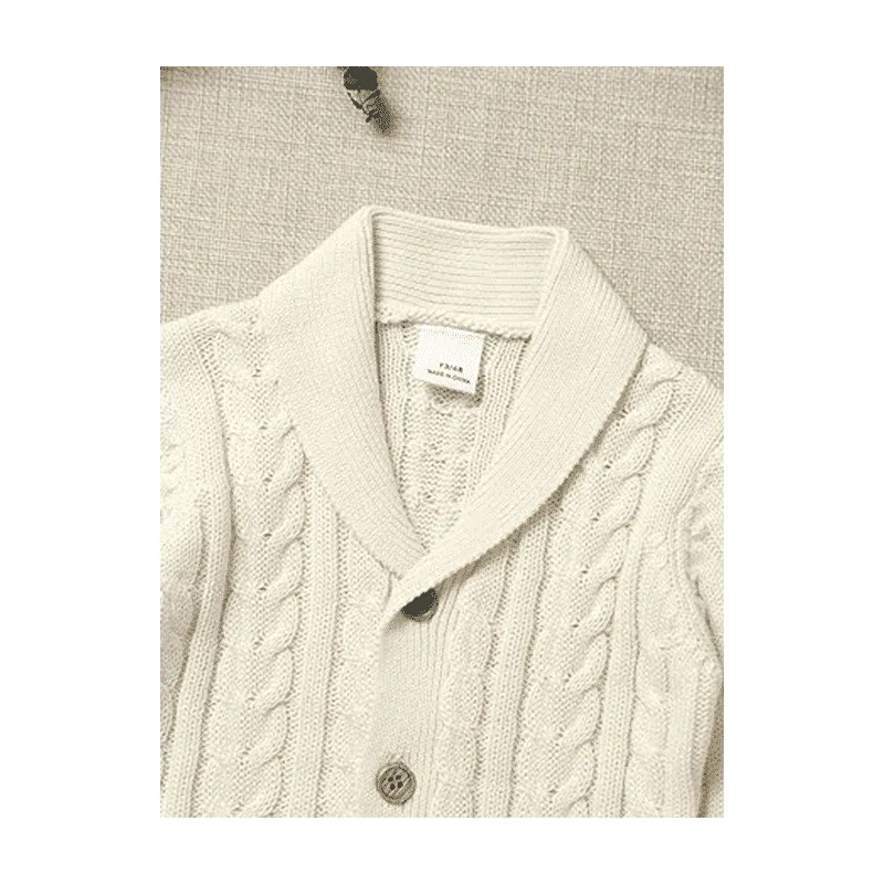 Cárdigan Blanco tejido con Botón en Ropa Infantil - foto 2 | La Mirilla Kids
