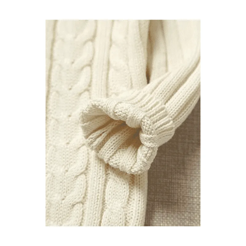 Cárdigan Blanco tejido con Botón en Ropa Infantil - foto 4 | La Mirilla Kids