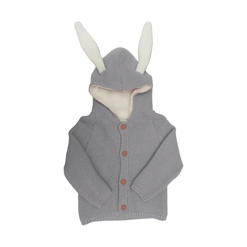 Cardigan Conejo Gris