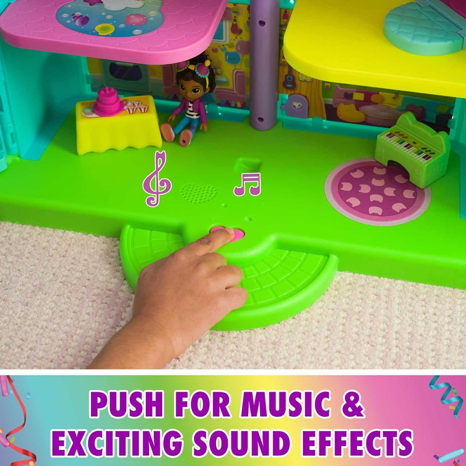 Casa de muñecas Gabby’s Dollhouse – 15 piezas interactivas, sonidos y diversión para niños en Juguetería - foto 4 |…