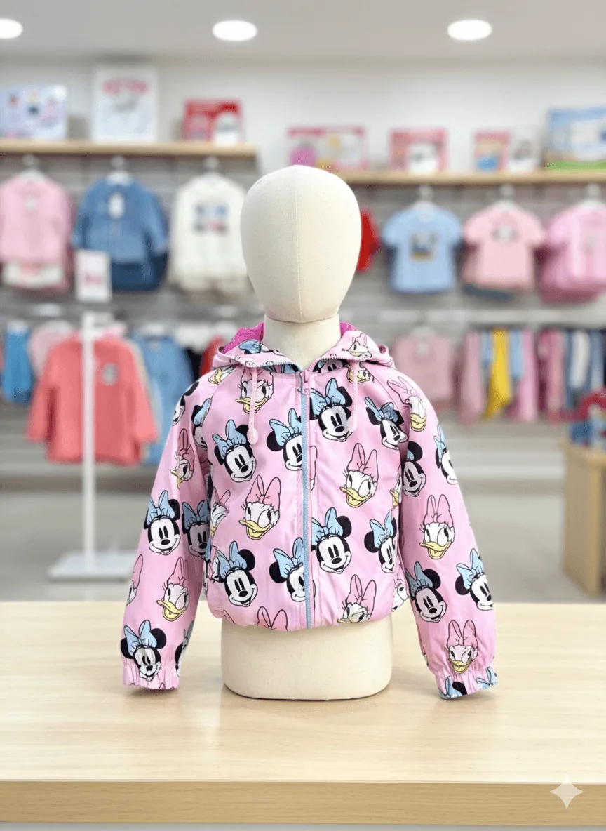 Casaca Cortaviento Minnie Mouse para Niñas