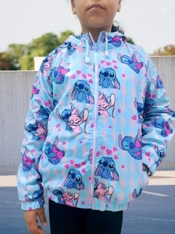 Casaca cortaviento Stitch para niña en Ropa Infantil | La Mirilla Kids