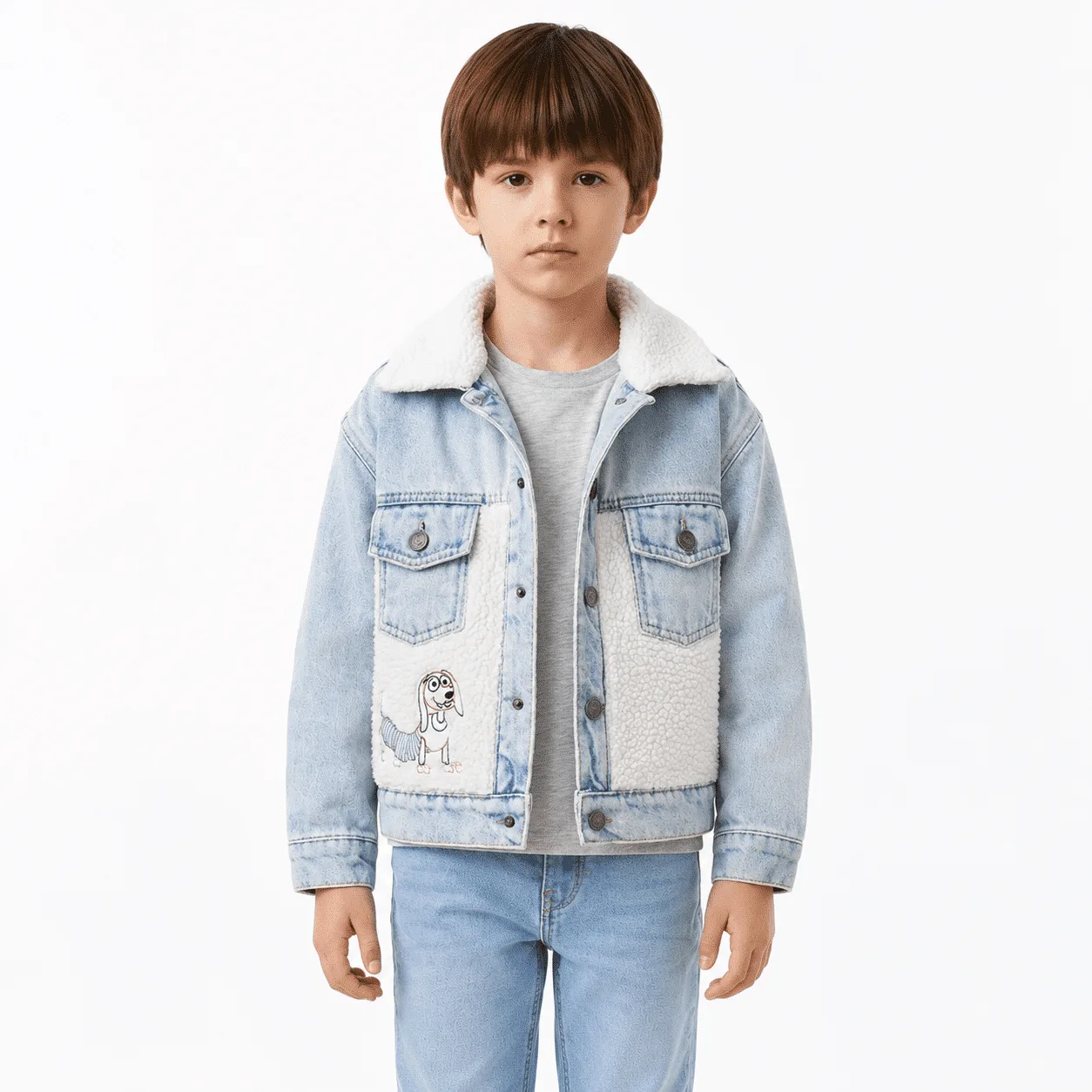 Casaca Jean Toy Story Color Hielo con Carnerito para Niño en Ropa Infantil | La Mirilla Kids