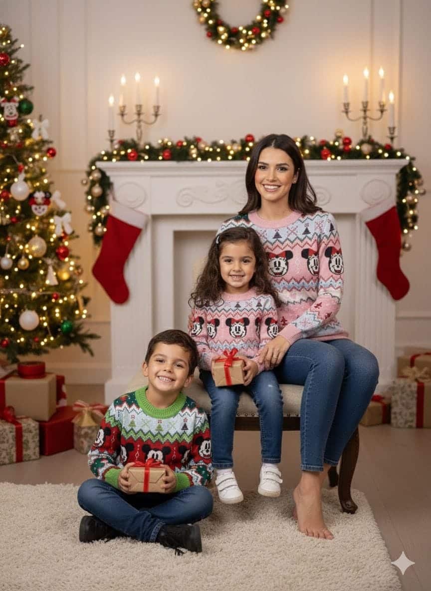 Chompa Navideña Minnie Mouse | ¡Estilo y Calidez para Esta Navidad! en Navidad | La Mirilla Kids
