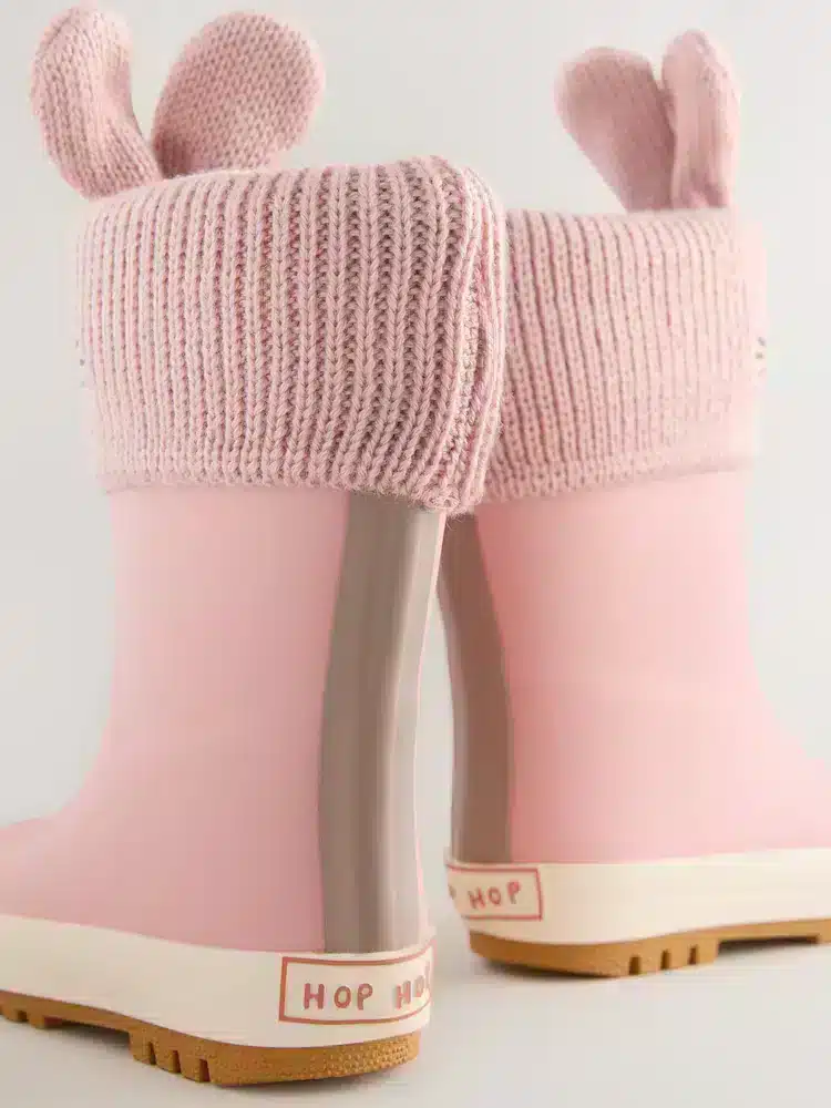 Conejito Rosa Botas de Agua con Puños Forrados para Niños – Calidad Premium en Importados Europa & UK - foto 5 | La…