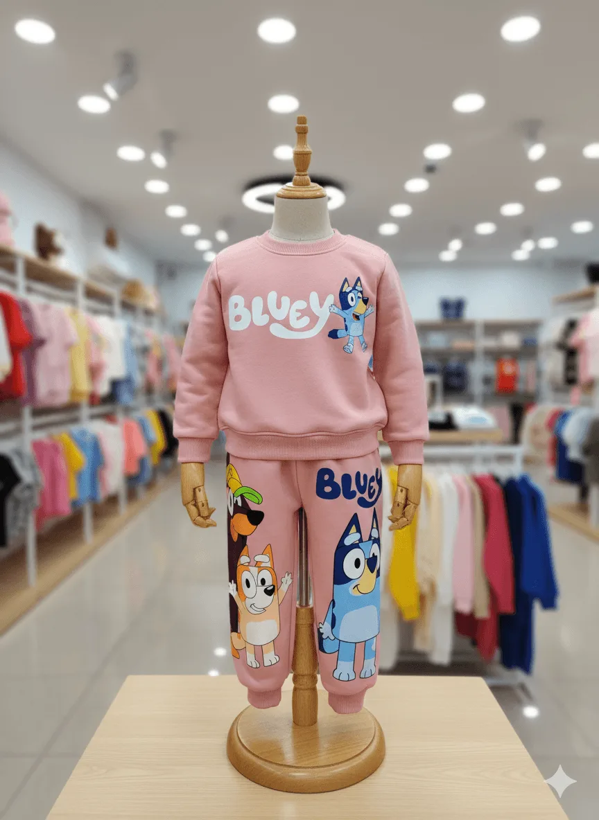 Conjunto Bluey para Niñas – Rosada