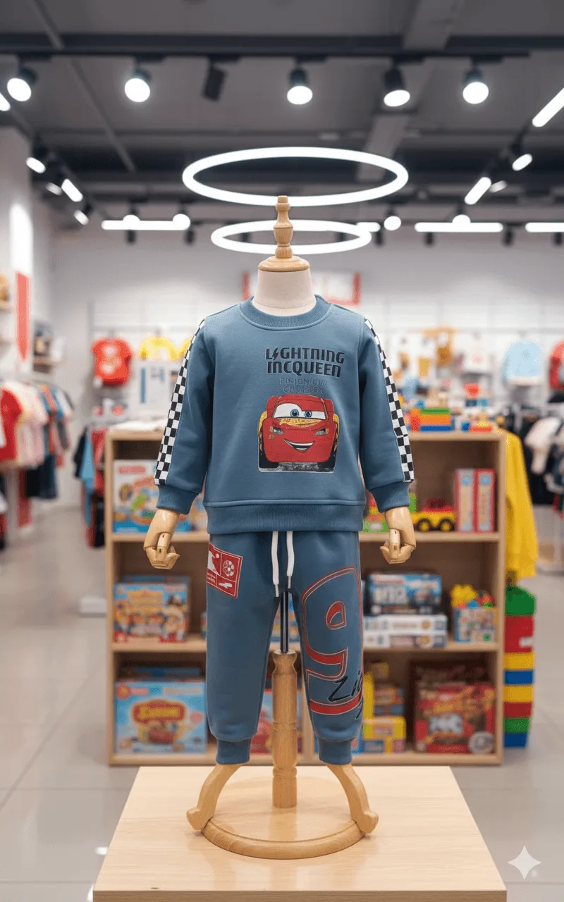 Conjunto Buzo Rayo Mcqueen Niño – Algodón Perchado y Diseño Exclusivo