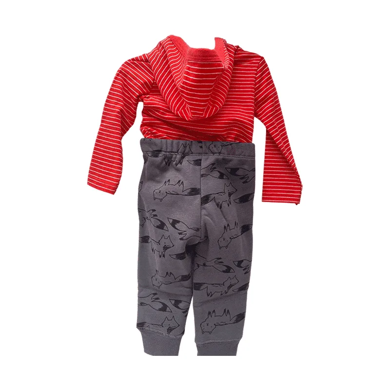 Conjunto de 3 Piezas Plomo Zorrito en Ropa Infantil - foto 2 | La Mirilla Kids