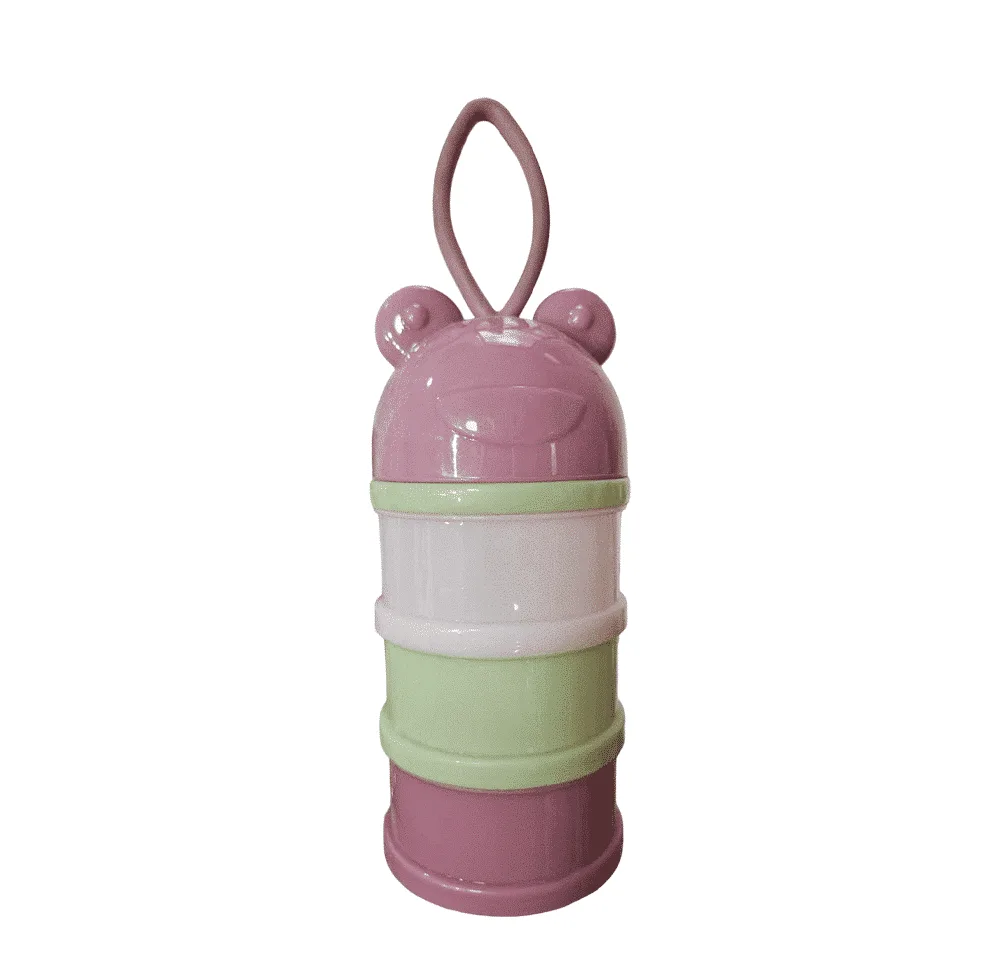 Contenedor para Leche en Polvo de Bebés Estilo Ranita Lila-Verde