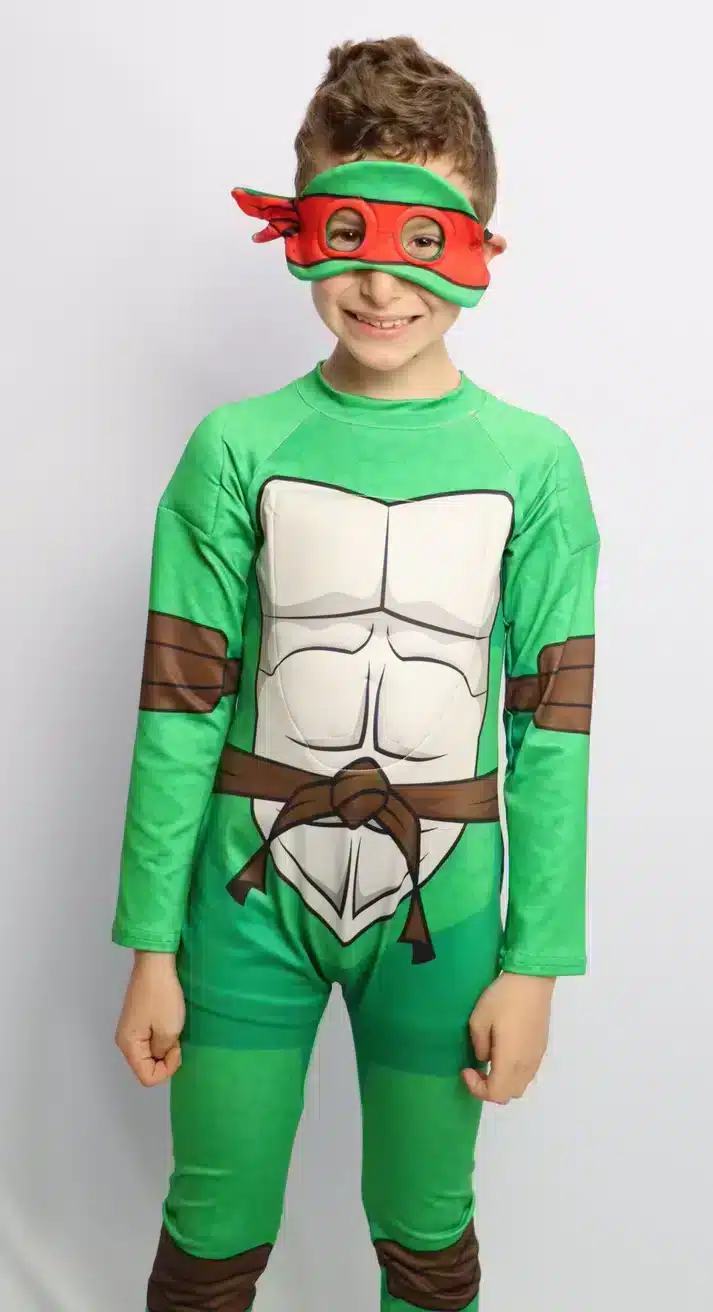 Disfraz Tortuga Ninja Rafael para niños – Color rojo en Halloween - foto 2 | La Mirilla Kids