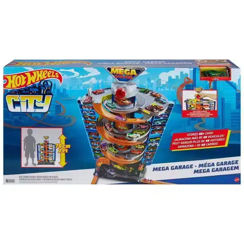 Hot Wheels City Mega Garage Pista Estacionamiento