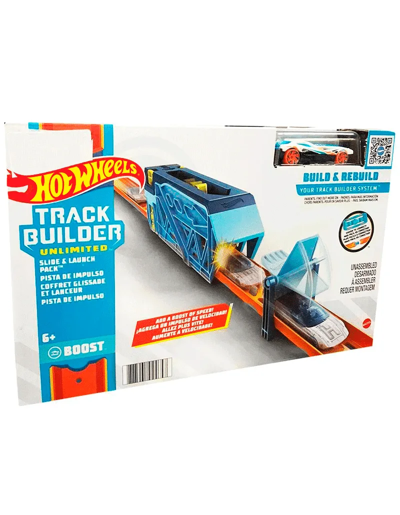 Hot Wheels Track Builder – Paquete De Pista De Impulso en Juguetería - foto 2 | La Mirilla Kids