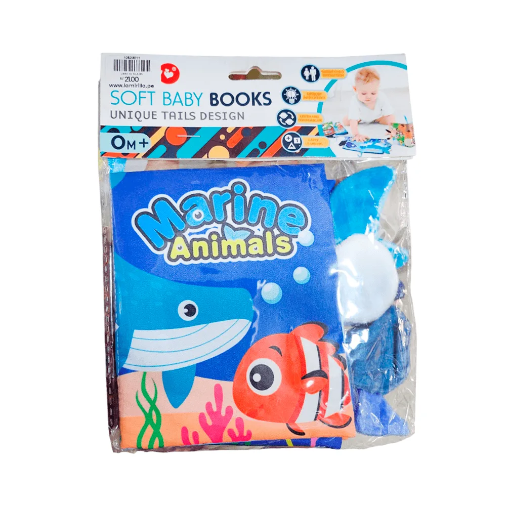 Libro Infantil de Tela Animales Marinos en Juguetería - foto 2 | La Mirilla Kids