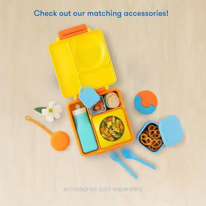 Lonchera OmieBox Amarillo – Ideal para Niños en Loncheras | La Mirilla Kids