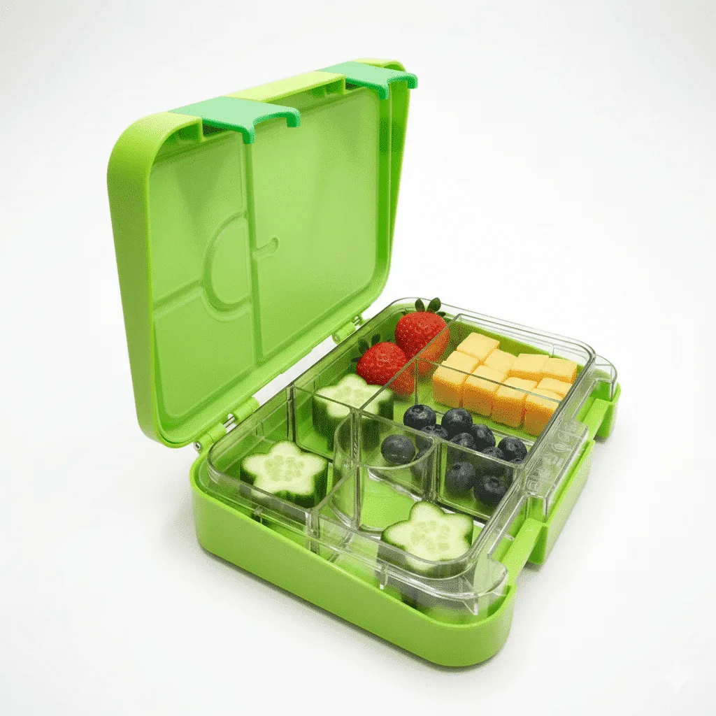Lonchera Tritan 6 Divisiones Lunch Kids – Limón Personalizada en Loncheras | La Mirilla Kids