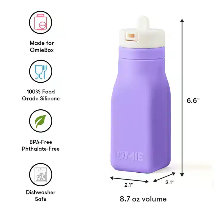 OmieBottle Botella de Agua para Lonchera – Verde (copia) en Tomatodos y termos - foto 3 | La Mirilla Kids