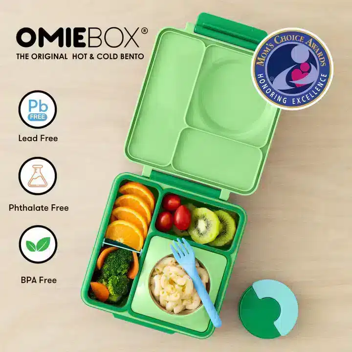 OmieBox Lonchera Térmica Bento para Niños – Limón / Verde en Loncheras - foto 2 | La Mirilla Kids