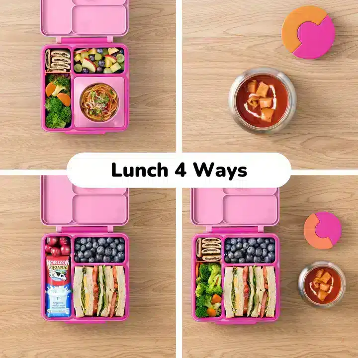 OmieBox Lonchera Térmica Bento para Niños – Rosado/Fucsia en Loncheras - foto 3 | La Mirilla Kids