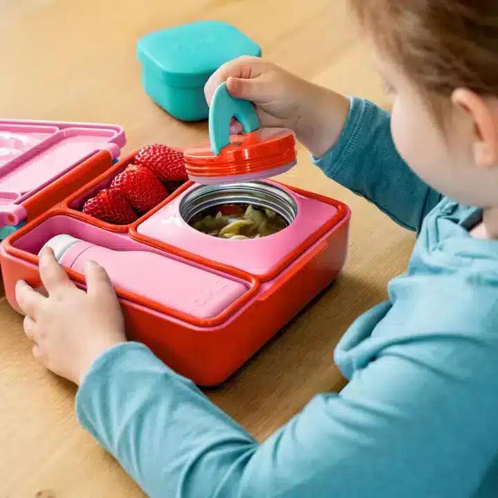 OmieBox Rosada – Lonchera térmica y compartimentos bento en Loncheras - foto 3 | La Mirilla Kids