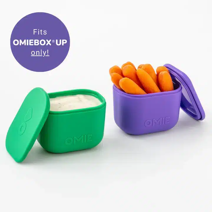 OmieBox Up Dip Containers Morado/verde – Set de 2 Unidades