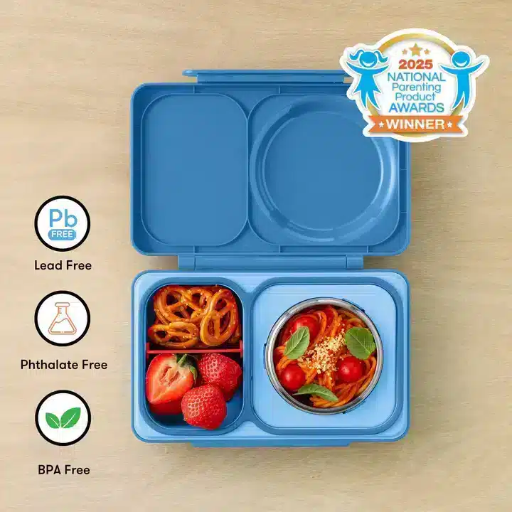 OmieBox UP Lonchera Térmica Bento para Niños – Azul en Loncheras | La Mirilla Kids