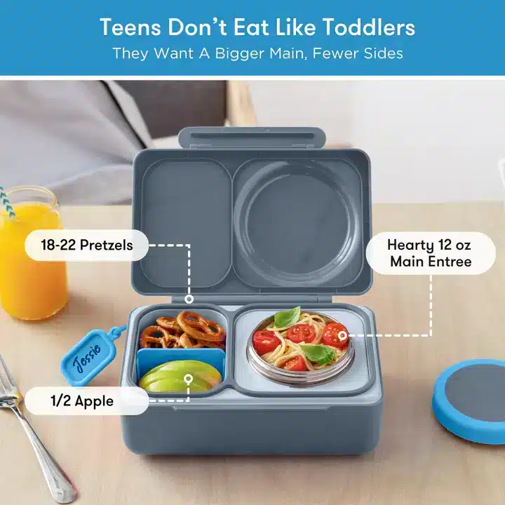 OmieBox UP Lonchera Térmica Bento para Niños – Gris en Loncheras - foto 2 | La Mirilla Kids