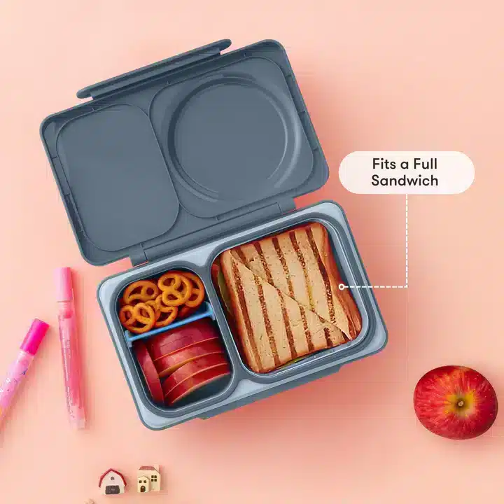 OmieBox UP Lonchera Térmica Bento para Niños – Gris en Loncheras - foto 3 | La Mirilla Kids