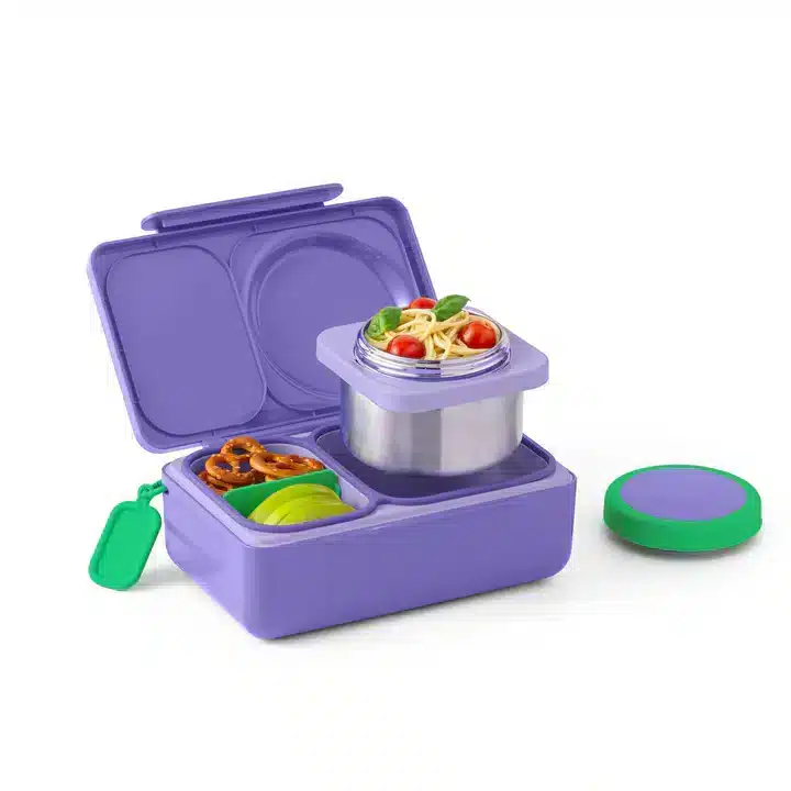 OmieBox Up Lonchera Térmica Bento para Niños – Morado