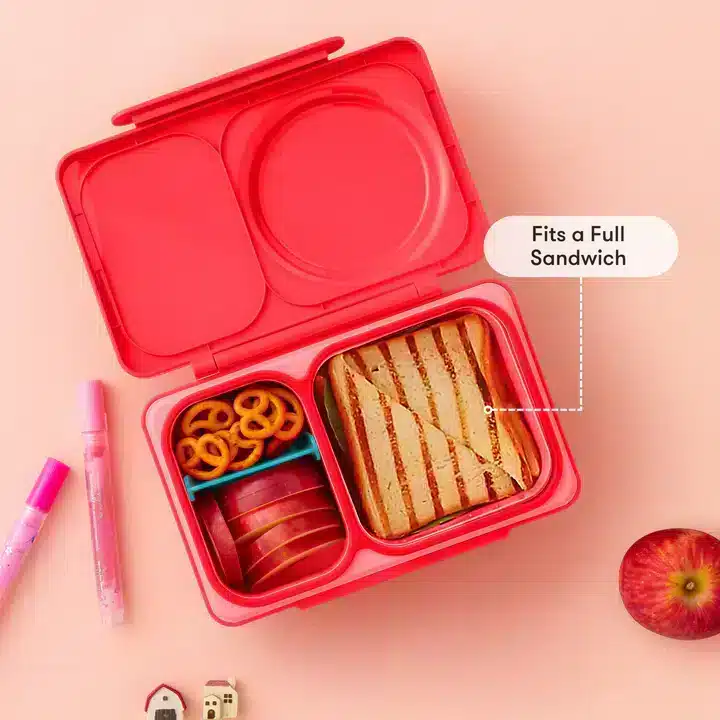 OmieBox UP Lonchera Térmica Bento para Niños – Rojo en Loncheras - foto 3 | La Mirilla Kids