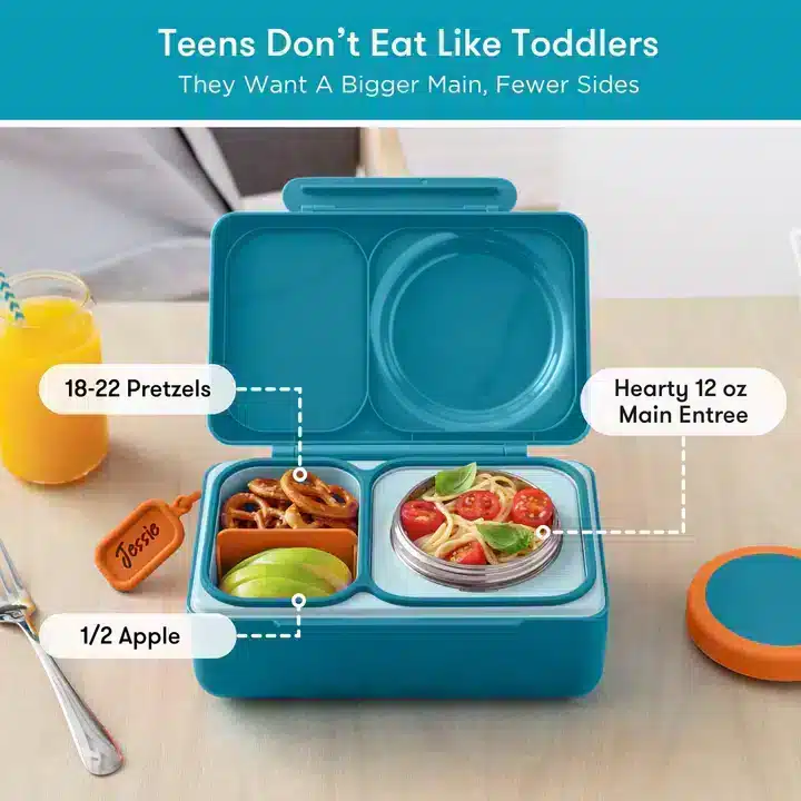 OmieBox UP Lonchera Térmica Bento para Niños – Verde Jade en Loncheras - foto 2 | La Mirilla Kids