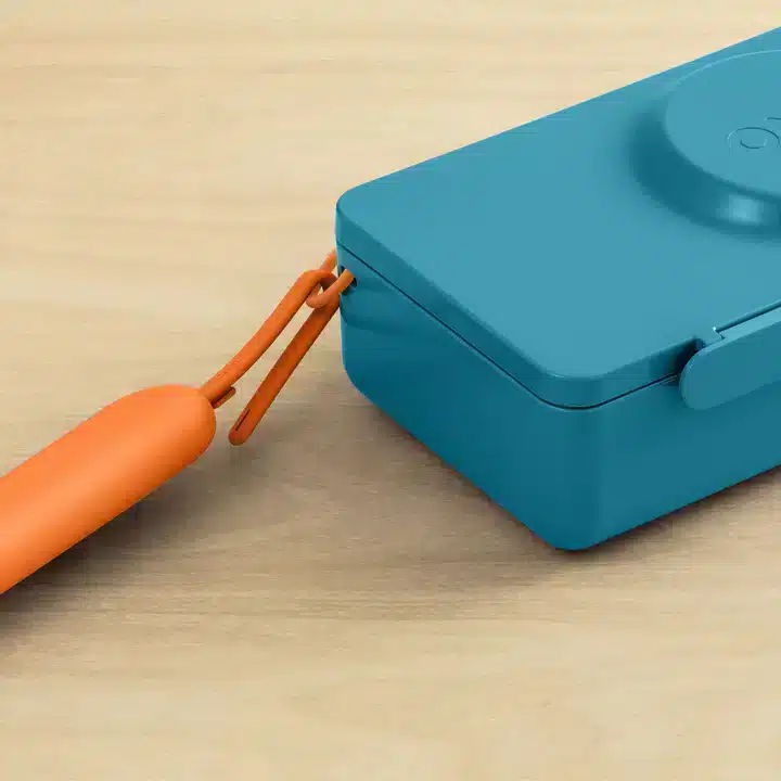 OmieBox UP Pod Set de Cubiertos de Acero Inoxidable – Anaranjado en Accesorios de lonchera | La Mirilla Kids