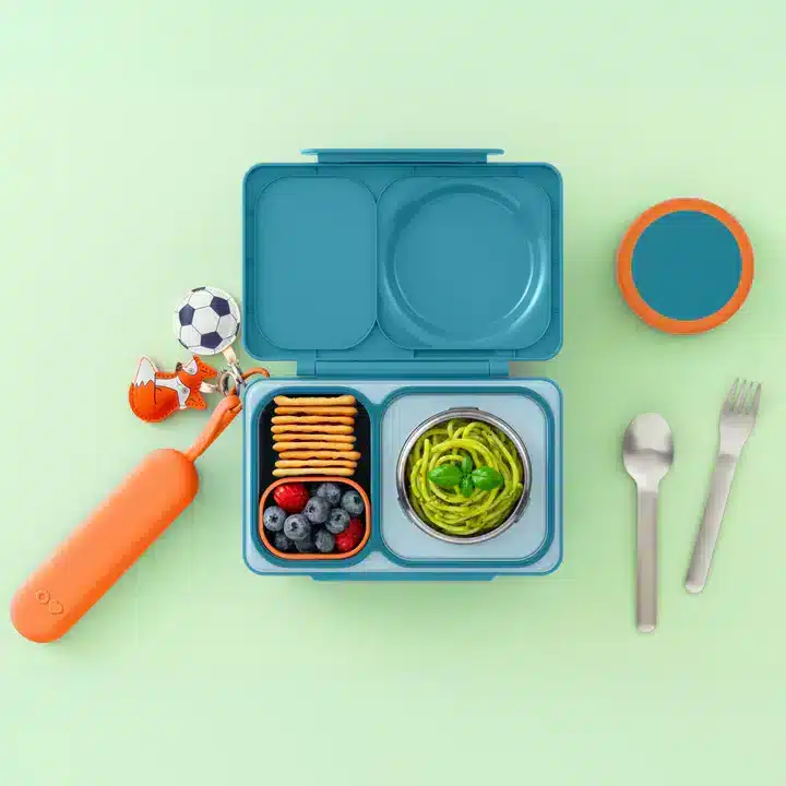 OmieBox UP Pod Set de Cubiertos de Acero Inoxidable – Anaranjado en Accesorios de lonchera - foto 4 | La Mirilla Kids
