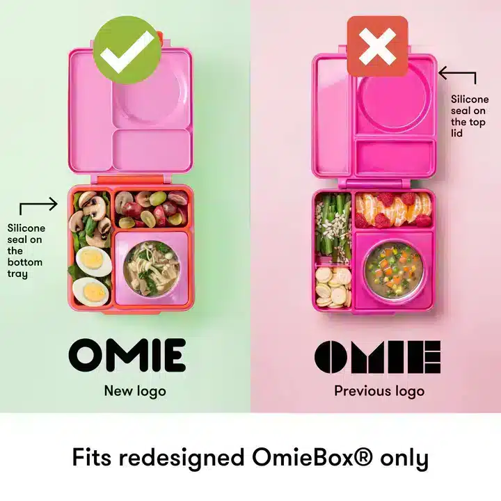 OmieDip Set de 2 Contenedores para Salsas y Snacks – Rosado/Turquesa en Accesorios de lonchera - foto 3 | La Mirilla…