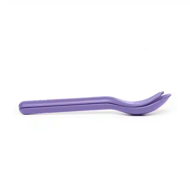 OmiePod Set de Cubiertos con Estuche de Silicona – Morado en Accesorios de lonchera - foto 4 | La Mirilla Kids