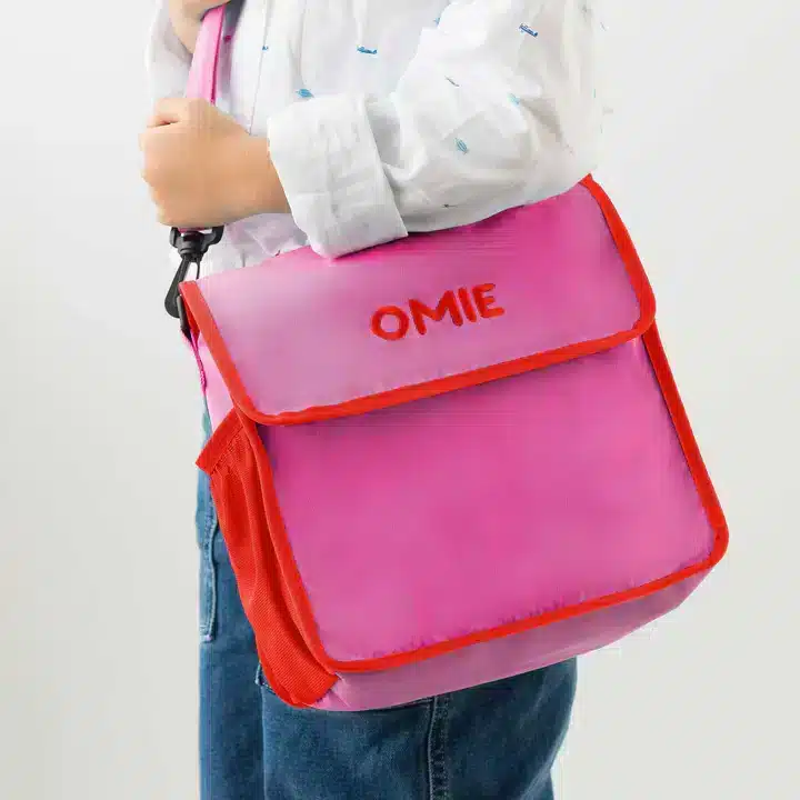 OmieTote Lonchera de Tela Plegable y Lavable – Rosado en Mochilas escolares - foto 2 | La Mirilla Kids